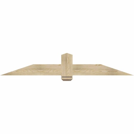 Ekena Millwork Eugene Rough Sawn Timber Gable Bracket, Douglas Fir, 72"W x 12"H x 4"D x 6"F, 4/12 Pitch GBW072X12X0406EUG00RDF
